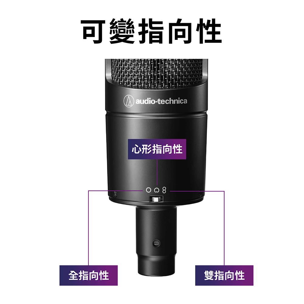 AT2050 指向性麥克風- 台灣鐵三角Audio-Technica Taiwan